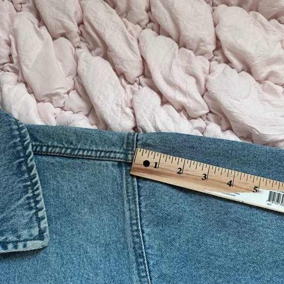 Vintage Wrangler Hero Denim Jacket Light Wash Blue Men’s L - Picture 7 of 8